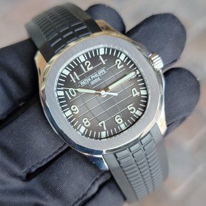 MINT PATEK PHILIPPE AQUANAUT 5167A-001 40mm MEN'S STAINLESS GREY LARGE FULL SET